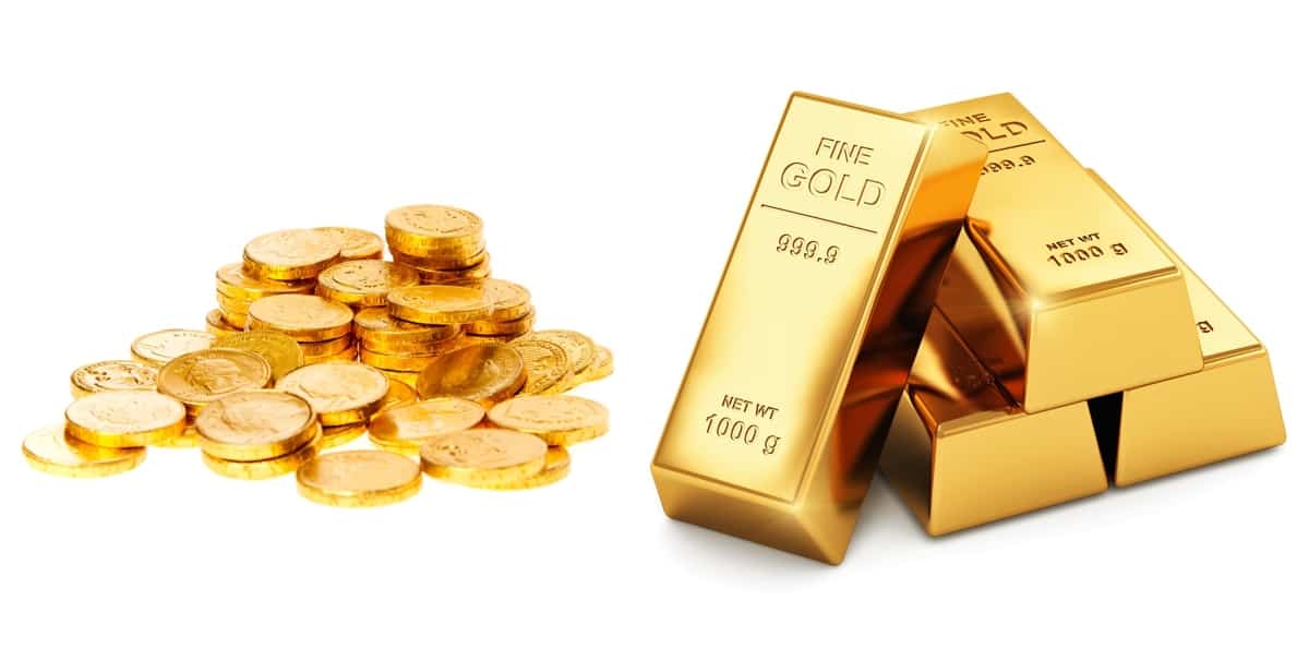 investere i gullmynter og barer